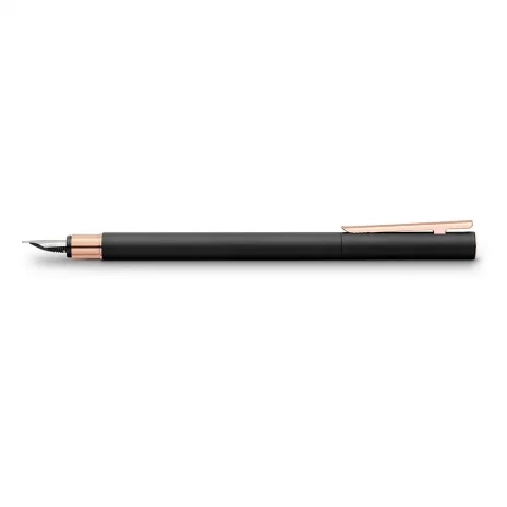 343100_Neo-Slim-metal-fountain-pen-M-black-with-rosegold_High-Res_52097