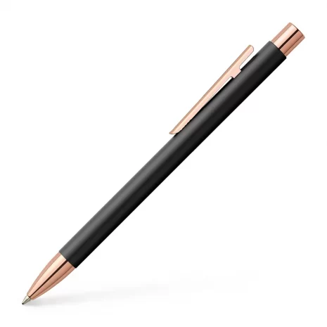 343320_Neo-Slim-metal-ballpoint-pen-M-black-with-rosegold_High-Res_53737